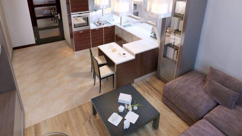 Comment aménager une cuisine ouverte sur salon de 25 m²
